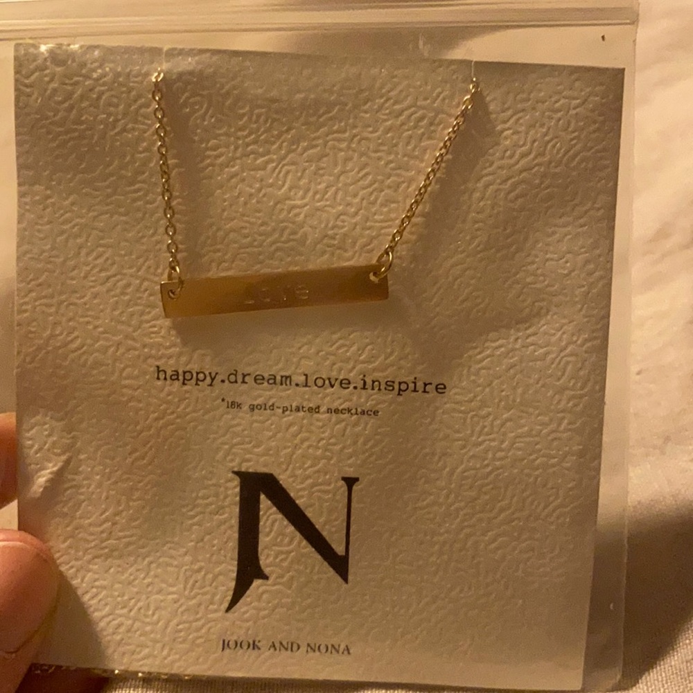 Love bar necklace